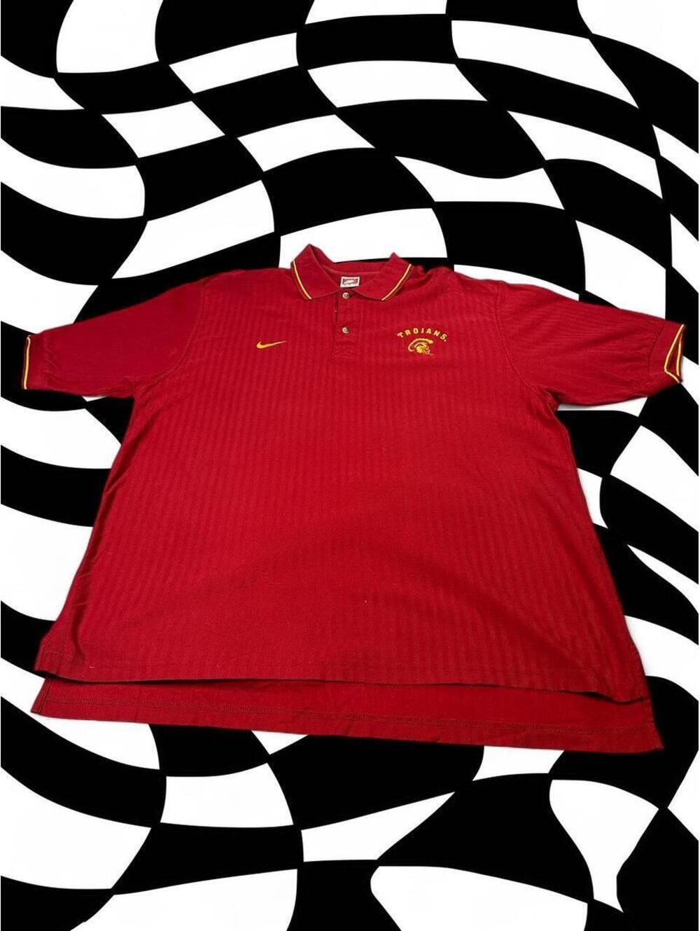 Nike USC Trojans red polo shirt